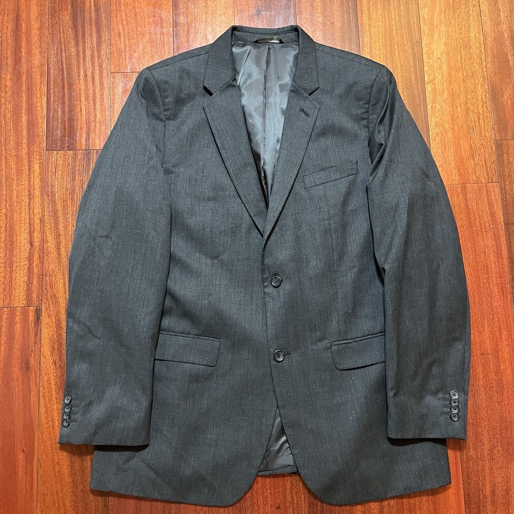 Banana Republic Blazer Mens 46L Wool Blend Tailored Slim Fit Sport Coat Suit